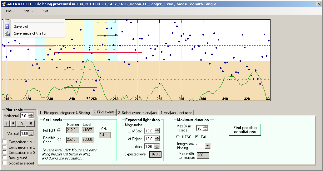 Eris occultation - 2013 August 29