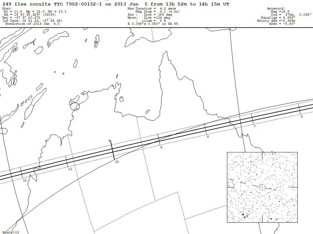 RASNZ Occultation Section - Ilse Occultation Update1024 x 768