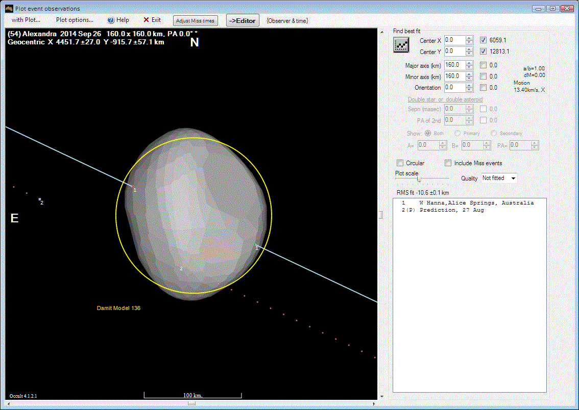 Alexandra occultation__ 2014 September  26