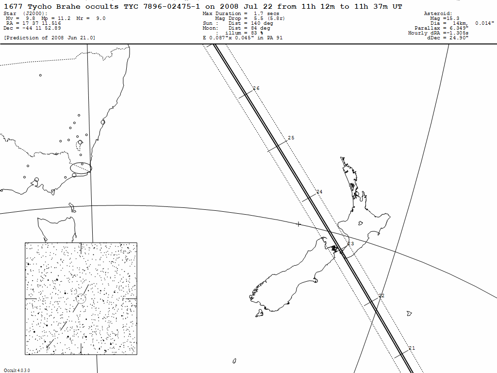 Tycho Brahe Update Map