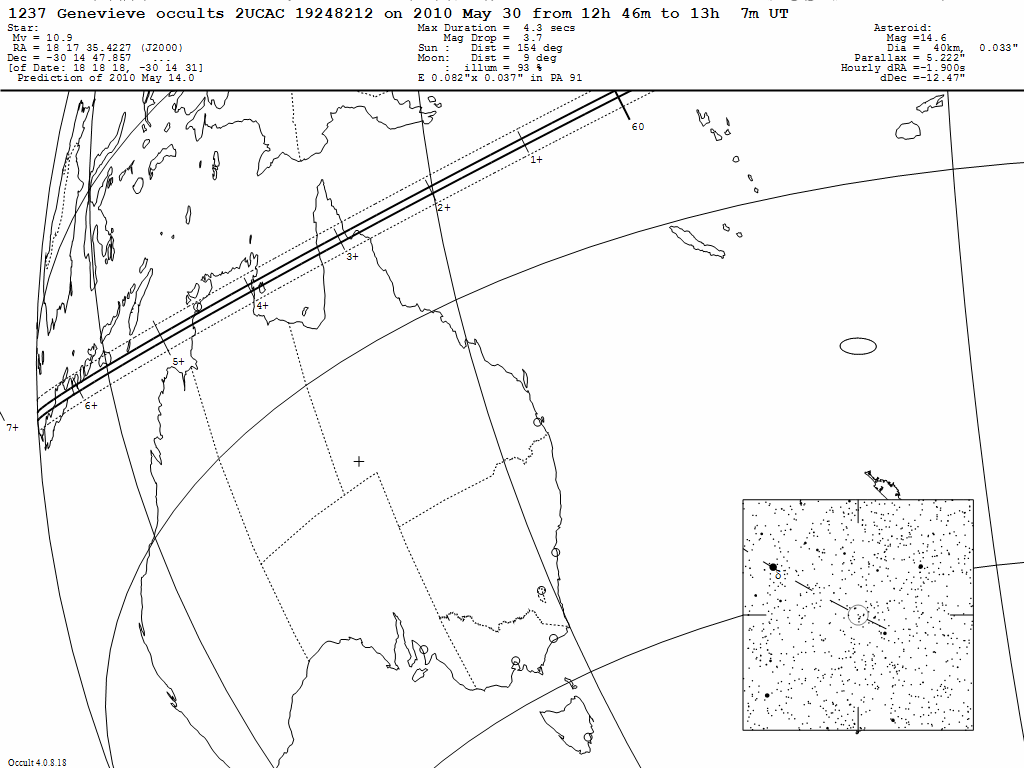 Genevieve Update Map