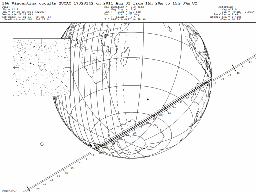 Vincentina Update Map
