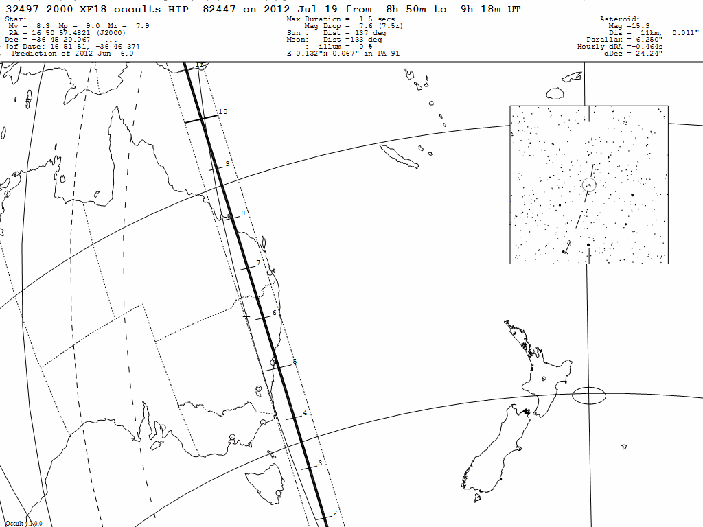 2000 XF18 Update Map