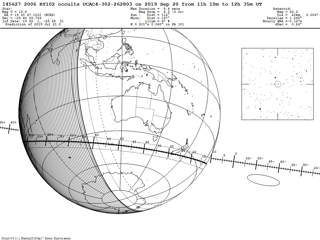 2006RY102 Update Map