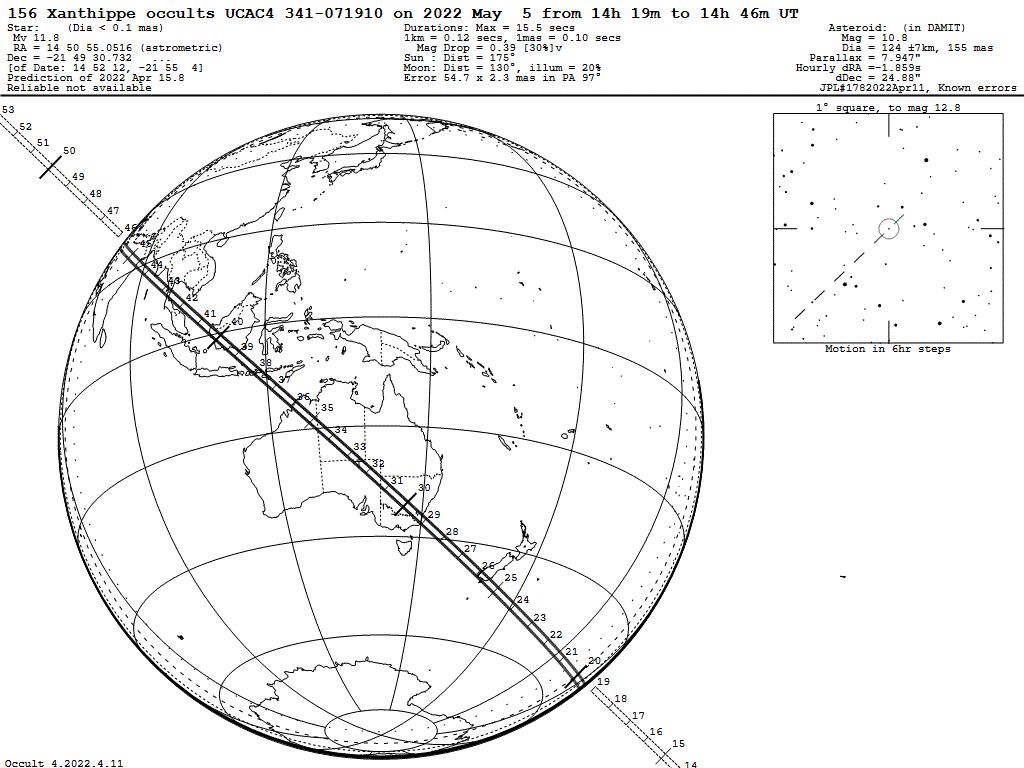 Xanthippe Update Map