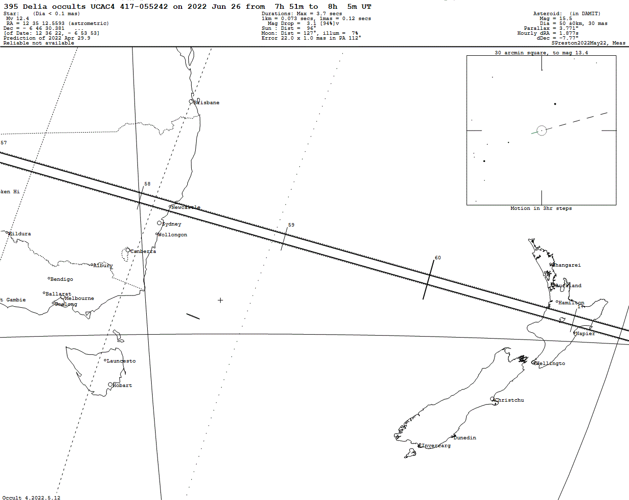 Delia Update Map