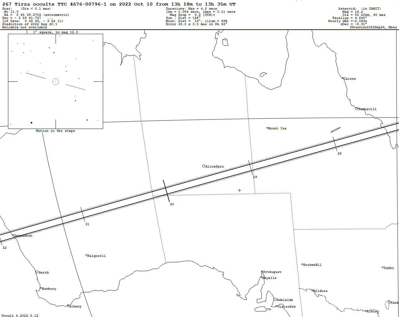 Tirza Update Map