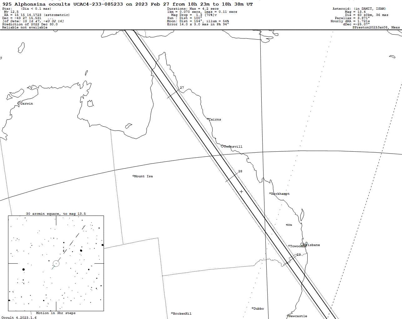 Alphonsina Update Map