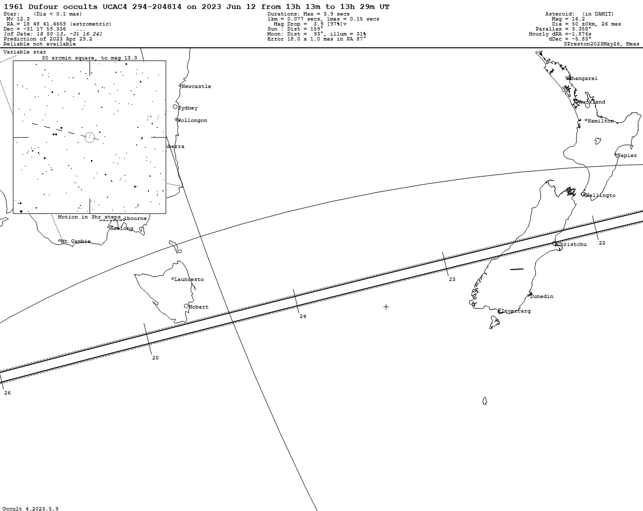 Dufour Update Map