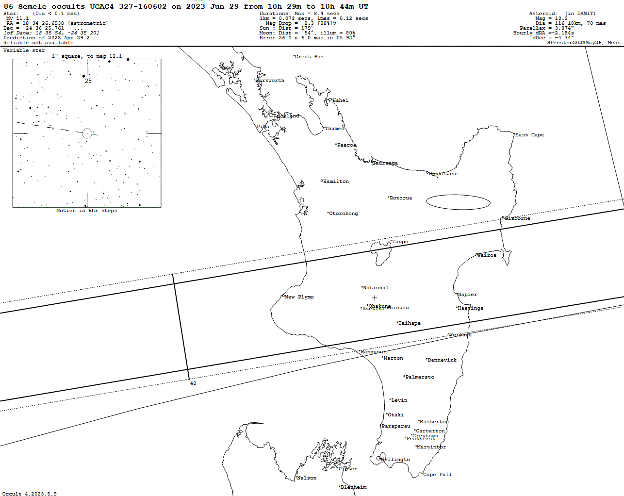 Semele Update Map