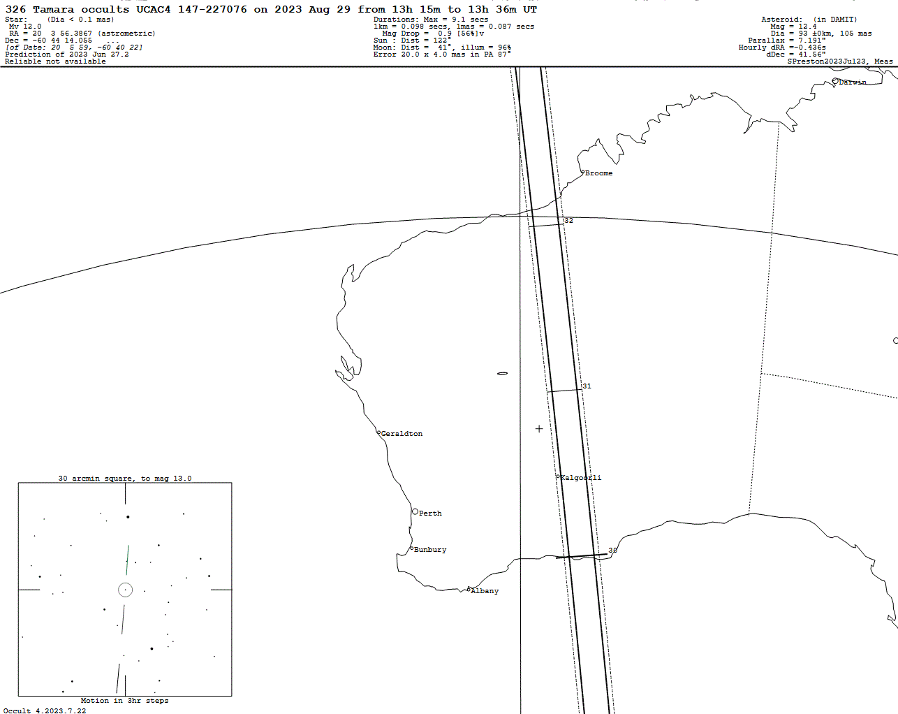 Tamara Update Map