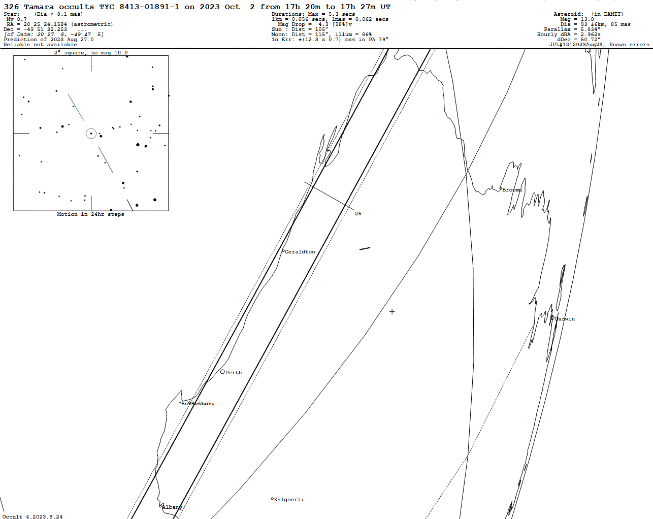 Tamara Update Map