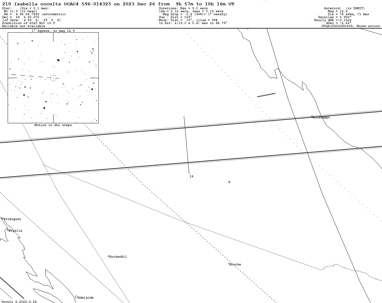 Isabella Update Map